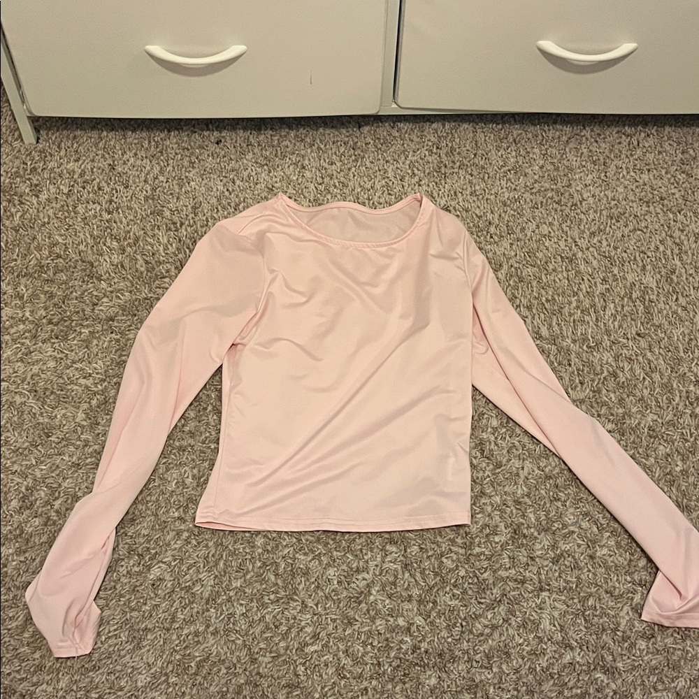 Amazon Light Pink Long Sleeve Women's Top